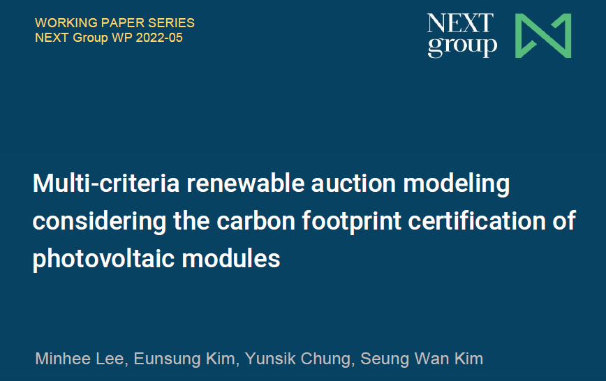 Multi-criteria renewable auction modeling considering the carbon footprint certification of photovoltaic modules
