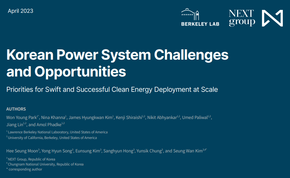 Korean Power System Challenges and Opportunities: Priorities for Swift and Successful Clean Energy Deployment at Scale